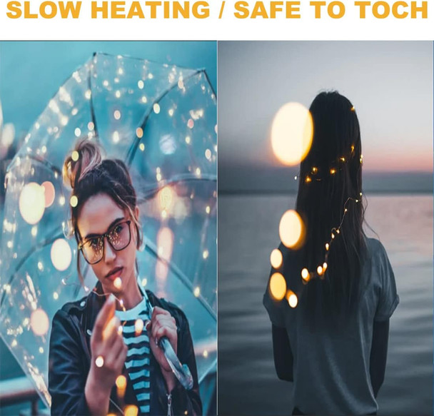 2 Pack 33Ft 10M Battery Powered Fairy Lights Indoor String Light Twinkle Lights with Remote for Wedding Garden Party Decorative Lighting Christmas Light Decoration Warm White