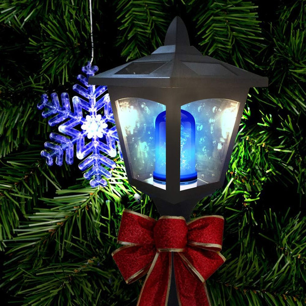 CPPSLEE LED Flame Light Bulbs, 4 Modes Flickering Light Bulbs, E26 Base Fire Flame Bulb, Christmas Decorations Outdoor Indoor, Christmas Light Bulbs (Blue, 4 Pack)