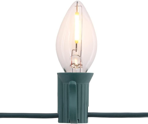 Creative Hobbies LED Night Light Bulbs, 4W 5W 6W 7W Incandescent Equivalent, C7 Candelabra Base, Indoor and Outdoor Christmas Light Strings, Electric Window Candles, Night Lights (25) Creative Hobbies LED Night Light Bulbs, 4W 5W 6W 7W Incandescent Equivalent, C7 Candelabra Base, Indoor and Outdoor Christmas Light Strings, Electric Window Candles, Night Lights (25)