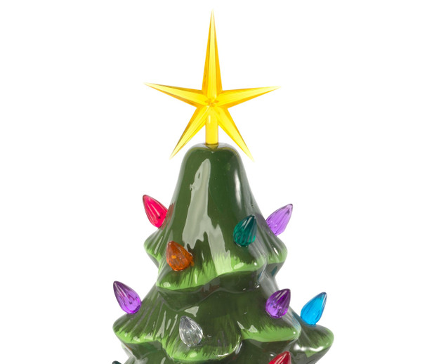 Creative Hobbies Gold Stars for Ceramic Christmas Tree Lights Plastic Light Decorations - Replacement Parts Christmas Tree Ornaments 2 Pack