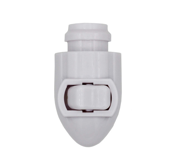 2 Pack -Plug in Night Light Modules White Plastic Include Flicker Night Light Bulbs, Great for Making Your Own Halloween Fall Christmas Holiday Flickering Night Lights