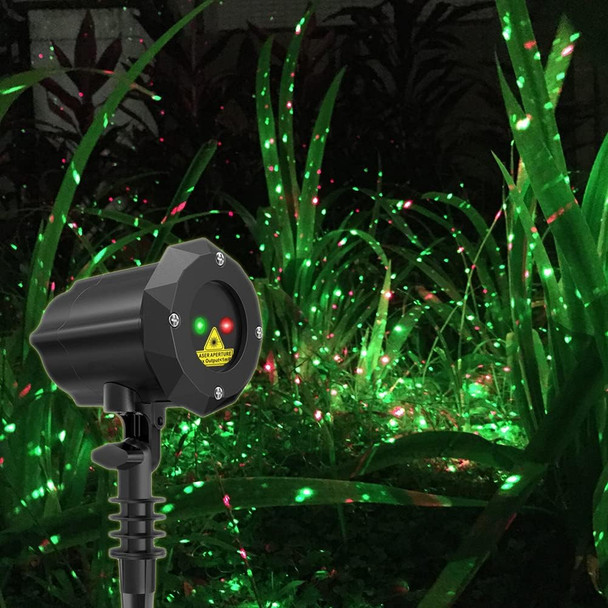 Garden Lights Outdoor Laser Christmas Light Moving Star Projector (Red Green)