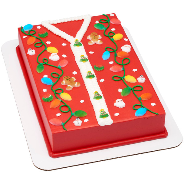 Lucks Dec-Ons Decorations Molded Sugar/Cup-Cake Topper, Christmas Lights Assortment, 1 Inch, 240 Count