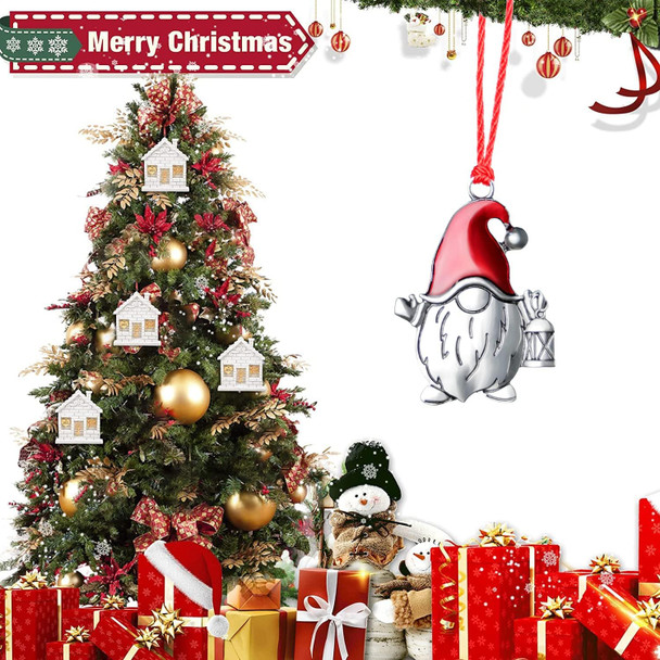 Christmas Ornament - Solid Pewter Christmas Tree Ornament Handcrafted Pewter Christmas Pendants Decoration DIY Craft Hanging Ornaments for Christmas Trees…