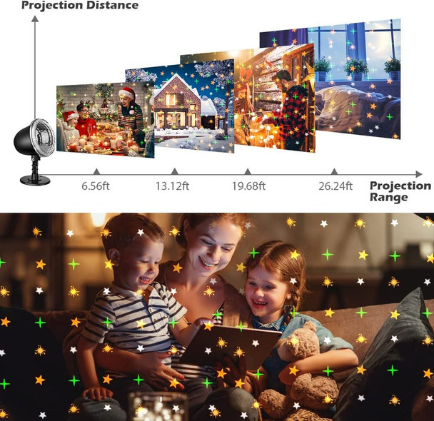Elec3 Star Projector, Christmas Projector Light Outdoor, Holiday Light Projector with Remote Control and 5 Modes Waterproof Indoor Outdoor Landscape Lights for Bedroom Xmas Holiday Night Party Decor Elec3 Star Projector, Christmas Projector Light Outdoor, Holiday Light Projector with Remote Control and 5 Modes Waterproof Indoor Outdoor Landscape Lights for Bedroom Xmas Holiday Night Party Decor
