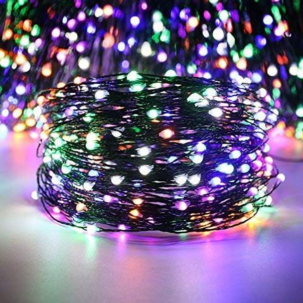 ER CHEN Color Changing Battery Operated Fairy String Lights with Remote Timer, 66Ft 200 LED 8 Modes Green Copper Wire Christmas Lights for Bedroom, Patio, Garden, Yard (Warm White & Multicolor)