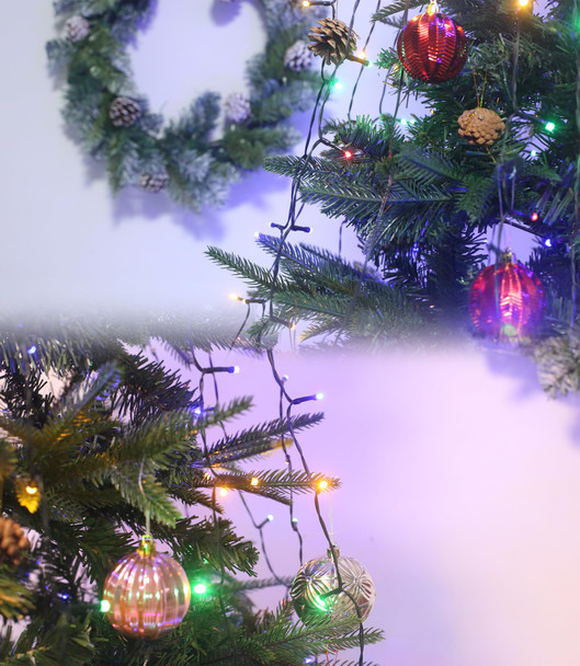 Cascading Twinkle Lights for Christmas Tree,400 LED Christmas Tree Lights with 8 Lights Modes & Remote,6.6FT x 16 String Lights with Timer for Indoor Party Xmas Decorations(Multi-Colored)