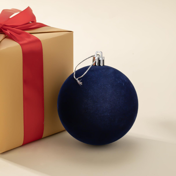 16ct 80mm/3.15" Christmas Ball Ornaments - Shatterproof Balls Ornaments for Christmas Tree, Hanging Balls for Xmas Tree Holiday Wedding Party Home Decor (Navy Blue)