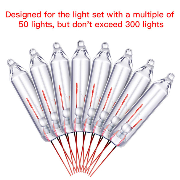 Frienda 1.13 Lumen, 2.5 Volt Mini Christmas Replacement Light Bulbs Clear Glass Light Bulbs for Christmas Trees, 0.42 Watt, 170 MA (600)