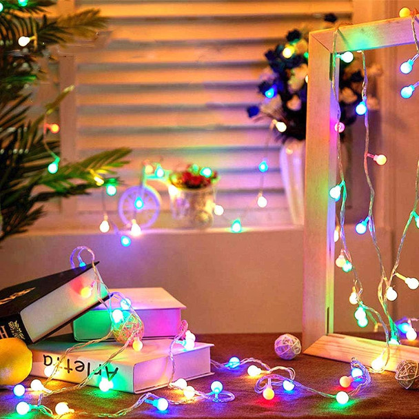 Battery Operated USB 2 in 1 String Lights - 40ft 100 LED Globe String Lights with Timer& Memory Function & 8 Modes String Lights for Christmas Patio Party Indoor Outdoor Bedroom,Multicolor Battery Operated USB 2 in 1 String Lights - 40ft 100 LED Globe String Lights with Timer& Memory Function & 8 Modes String Lights for Christmas Patio Party Indoor Outdoor Bedroom,Multicolor