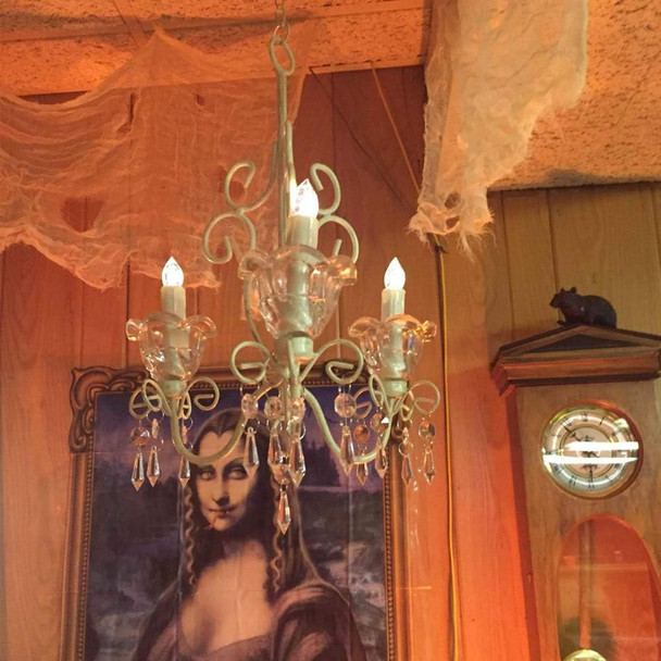 Short Candlesticks LED Taper Candle, Remote Candle Sticks Battery Operated Chandelier Flameless Candles with Clip Flickering Warm White Lights for Wedding Party Baroque Chandelier,4inches