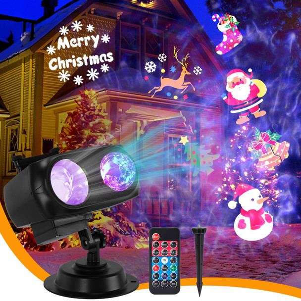 HAKUTA Halloween Christmas Projector Lights,HD Wave Ocean Effect LED Projector with 10 HD Slides (3D Ocean Wave +Patterns) and Remote Control for Christmas, Halloween, Thanksgiving HAKUTA Halloween Christmas Projector Lights,HD Wave Ocean Effect LED Projector with 10 HD Slides (3D Ocean Wave +Patterns) and Remote Control for Christmas, Halloween, Thanksgiving
