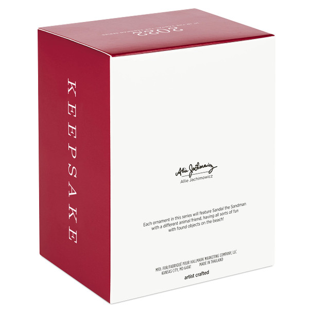 Hallmark Keepsake Christmas Ornament , Sandal The Sandman Beach Snowman Ornament