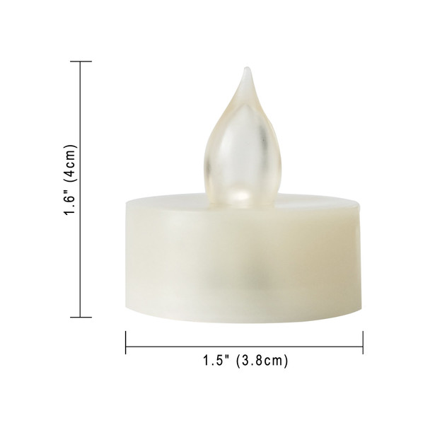 iZAN 6 PCS Flameless LED Battery Operated Tealight Candles with Remote and Timer Flickering Electric Decorative Tea Lights for Christmas Home Party Wedding Decorations 1.5”x1.6” Batteries Included