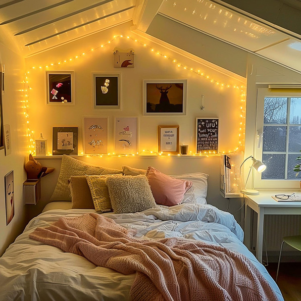 JMEXSUSS 200 LED Fairy Lights for Bedroom, Warm White Christmas Lights Outdoor Waterproof 8 Modes String Lights Indoor with Wheel, 66 ft Remote Control Twinkle Lights Plug in for Christmas Decor