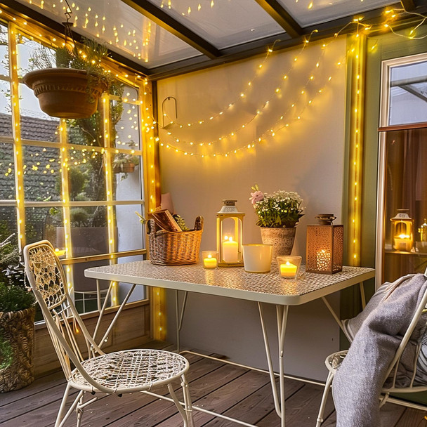 JMEXSUSS 200 LED Fairy Lights for Bedroom, Warm White Christmas Lights Outdoor Waterproof 8 Modes String Lights Indoor with Wheel, 66 ft Remote Control Twinkle Lights Plug in for Christmas Decor