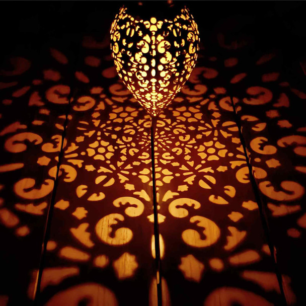 Holiday Decor, Fairy Tear Solar Lantern Outdoor Waterproof, Hanging Solar Light, Weather Resistant, Metal Garden Decor Outdoor, Thanksgiving Christmas Table Decor Indoor, s for Women