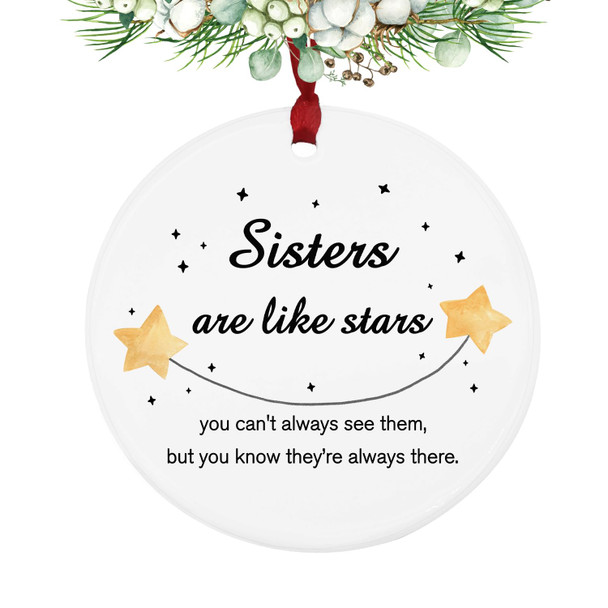 Sisters Are Like Stars Ceramic Ornaments, Sisters Birthday s, Sisters Keepsake, Christmas Tree Ornaments, Christmas Ornaments, Adorable Ceramic Christmas Ornaments - Perfect for Giving Sisters Are Like Stars Ceramic Ornaments, Sisters Birthday s, Sisters Keepsake, Christmas Tree Ornaments, Christmas Ornaments, Adorable Ceramic Christmas Ornaments - Perfect for Giving