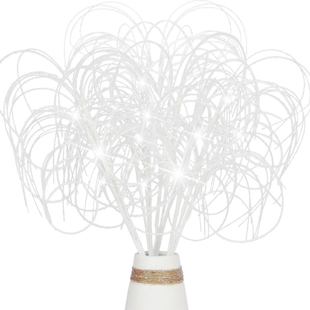 4PCS Glitter Christmas Picks Curly Sprays 20" Artificial Wispy Willow Ting Branches Glittery Twigs Stems Ornaments for Xmas Tree Topper Filler Home Garden Vase DIY Garland Wreath Decor (4, White) 4PCS Glitter Christmas Picks Curly Sprays 20" Artificial Wispy Willow Ting Branches Glittery Twigs Stems Ornaments for Xmas Tree Topper Filler Home Garden Vase DIY Garland Wreath Decor (4, White)