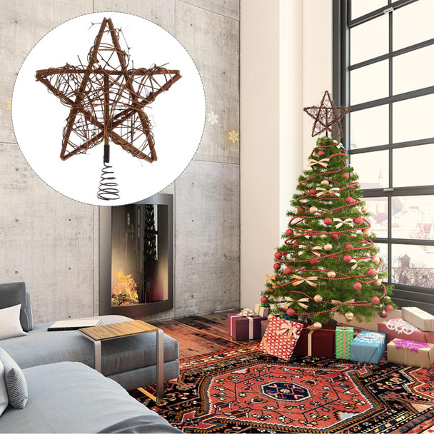Christmas Tree Top Decoration Party Decor Prop Hollow Star Decor Treetop Decor Christmas Tree Topper Party Decor Supply Xmas Tree Topper Star Xmas Tree Decor Christmas Tree Decor (Random Style)