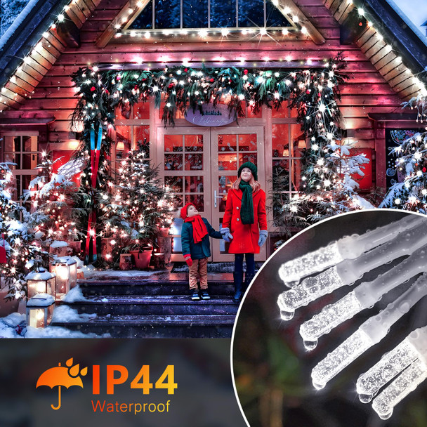 KNO 315FT 800 LED Christmas Lights Outdoor String Lights with Timer and 8 Modes Plug-in Waterproof Dimmable Fairy Lights for Christmas Tree Bedroom Yard Wedding Xmas Classroom Decor(Cool White) KNO 315FT 800 LED Christmas Lights Outdoor String Lights with Timer and 8 Modes Plug-in Waterproof Dimmable Fairy Lights for Christmas Tree Bedroom Yard Wedding Xmas Classroom Decor(Cool White)