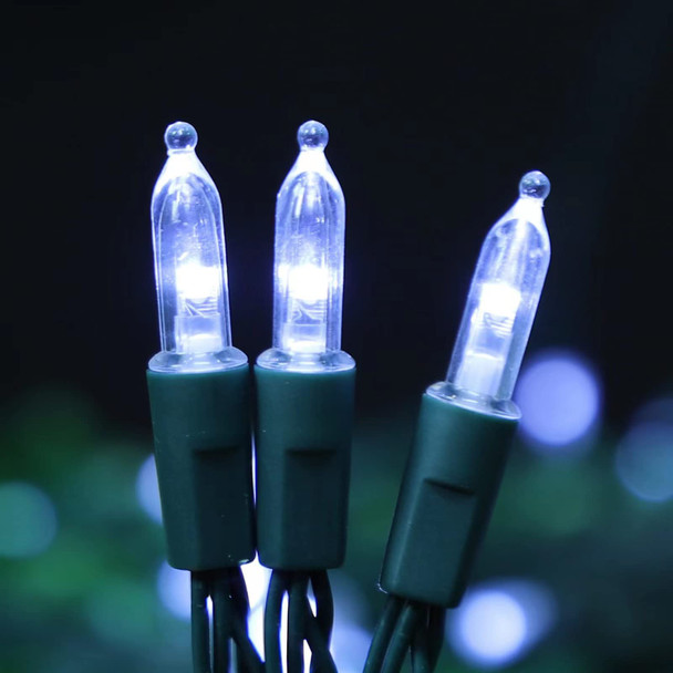 50 LED Outdoor Christmas Lights, 17 FT Battery Operated Mini String Lights with 8 Modes & Timer, Xmas Tree Lights Waterproof for Patio Garden Party Wedding Holiday Decor (White)