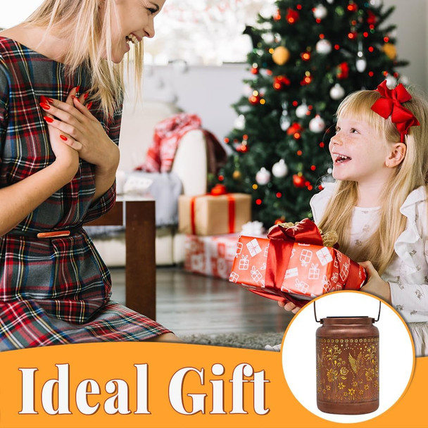 Hummingbird Solar Lanterns Outdoor Waterproof Garden Decor s for Women Mom Grandma Hanging Solar Lights Metal Solar Decoration Outside for Yard, Patio, Backyard, Porch