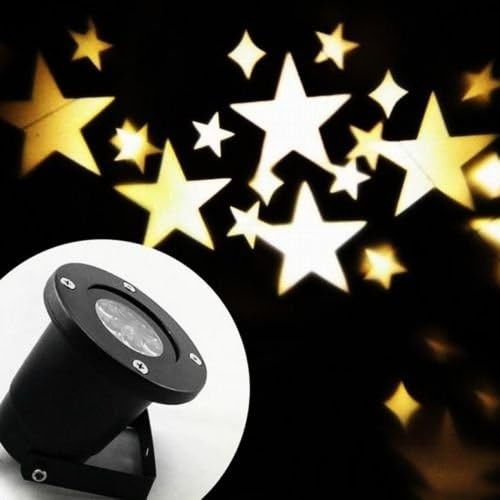 Lightess Christmas Projector Light Star Moving Holiday Decorations Outdoor Indoor Decor LED Landscape Projection Spotlight, Warm White, YG-TYD