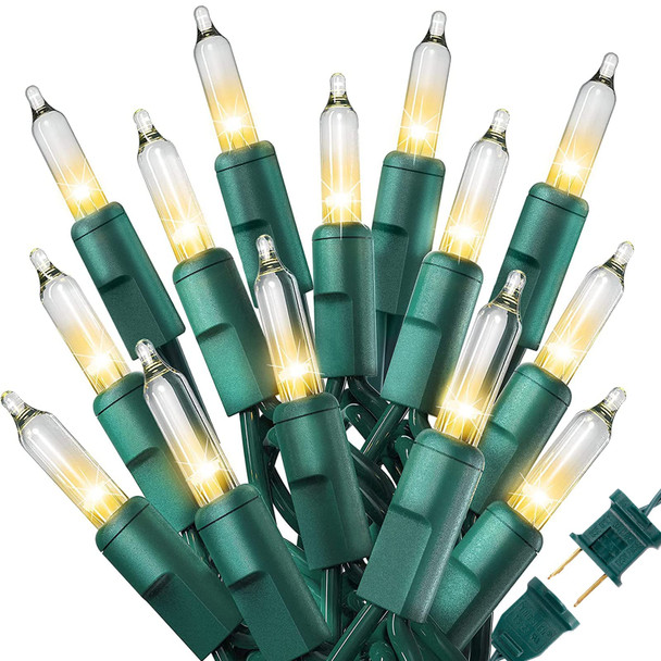 300 Count 79.5Ft Christmas String Lights - 3 Sets of 100 Mini Lights, Replaceable Fuse and Bulb, Waterproof, Connectable Indoor Outdoor Decor, Warm White 300 Count 79.5Ft Christmas String Lights - 3 Sets of 100 Mini Lights, Replaceable Fuse and Bulb, Waterproof, Connectable Indoor Outdoor Decor, Warm White