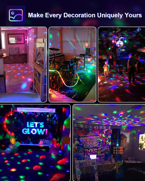 Luditek Sound Activated Party Lights with Remote DJ Lighting, Disco Ball Strobe Lamp Stage Light for Home Room Dance Parties Birthday Karaoke Stocking Stuffers Halloween Christmas Decorations Luditek Sound Activated Party Lights with Remote DJ Lighting, Disco Ball Strobe Lamp Stage Light for Home Room Dance Parties Birthday Karaoke Stocking Stuffers Halloween Christmas Decorations