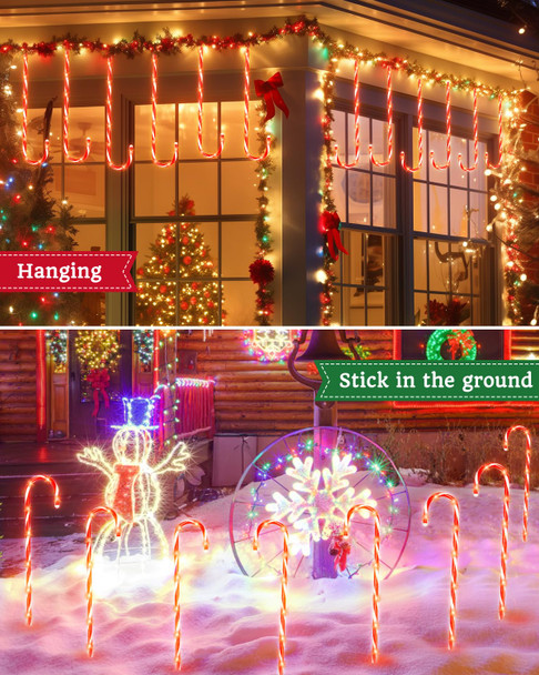 Luditek 29" Christmas Candy Cane Pathway Markers Set of 12 Christmas Outdoor Outside Decorations Lights 8 Blinking Modes Indoor Holiday Xmas Yard Patio Garden Walkway Decor Luditek 29" Christmas Candy Cane Pathway Markers Set of 12 Christmas Outdoor Outside Decorations Lights 8 Blinking Modes Indoor Holiday Xmas Yard Patio Garden Walkway Decor