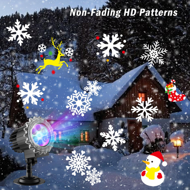 Matekxy Christmas Snowflake Decorations Projector Lights Outdoor, Latest Holiday Decor Light with 10 Holiday Slides 80 Patterns for Halloween Thanksgiving Year Easter Birthday Matekxy Christmas Snowflake Decorations Projector Lights Outdoor, Latest Holiday Decor Light with 10 Holiday Slides 80 Patterns for Halloween Thanksgiving Year Easter Birthday