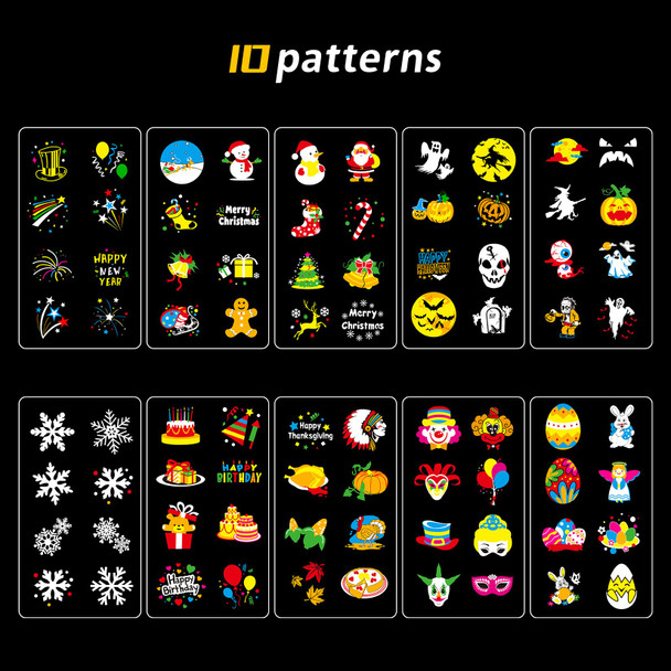 Matekxy Christmas Snowflake Decorations Projector Lights Outdoor, Latest Holiday Decor Light with 10 Holiday Slides 80 Patterns for Halloween Thanksgiving Year Easter Birthday Matekxy Christmas Snowflake Decorations Projector Lights Outdoor, Latest Holiday Decor Light with 10 Holiday Slides 80 Patterns for Halloween Thanksgiving Year Easter Birthday