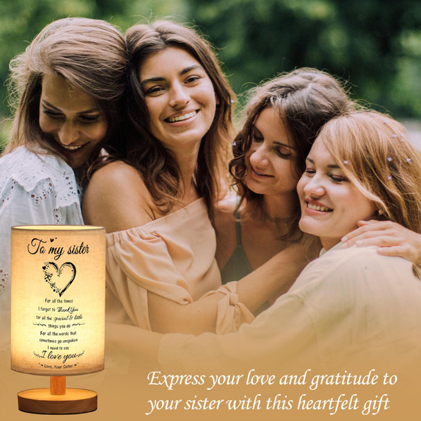 Sister s from Sister Table Lamp, Mothers Day Birthday for Sister, Christmas Sister s from Sister Night Light, to My sister Graduation Anniversary Graduation Wedding present for Sister Sister s from Sister Table Lamp, Mothers Day Birthday for Sister, Christmas Sister s from Sister Night Light, to My sister Graduation Anniversary Graduation Wedding present for Sister