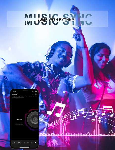 Led Flood Light 400W Equiv, 40W RGBW Smart Color Changing Landscape Light Bluetooth Mesh APP Control, 2700K Floor Uplighting IP66 Outdoor Halloween Uplights, DIY Scenes&Color, Music Sync