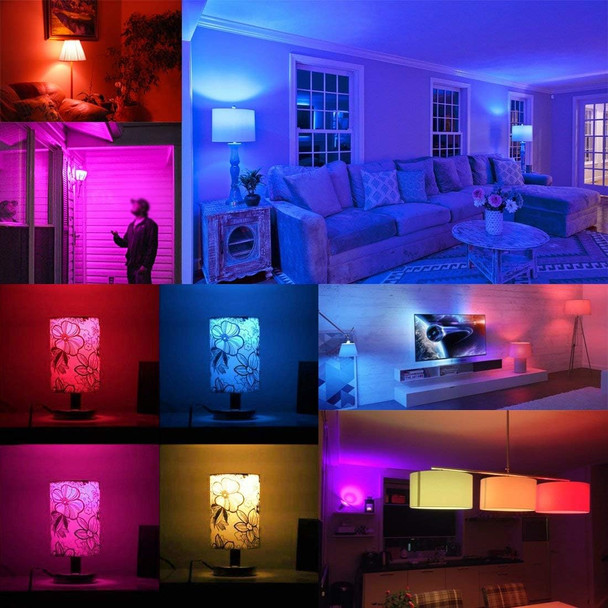 MELPO LED Color Changing Light Bulb with Remote Control, 5W 40W Equivalent, 500LM, 5700K,E26 Dimmable RGB Light Bulbs for Birthday Party/KTV Decoration/Household/Bar/Wedding (Pack of 8) MELPO LED Color Changing Light Bulb with Remote Control, 5W 40W Equivalent, 500LM, 5700K,E26 Dimmable RGB Light Bulbs for Birthday Party/KTV Decoration/Household/Bar/Wedding (Pack of 8)