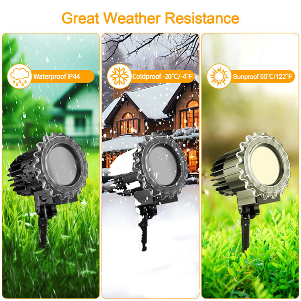 Christmas Decorations,MOSSNDAR LED Christmas Snowflake Projector Lights Outdoor,HD Snowfall Projection Lamp Outside Waterproof,Holiday Light Projector for Xmas Year Garden Yard Indoor Decor