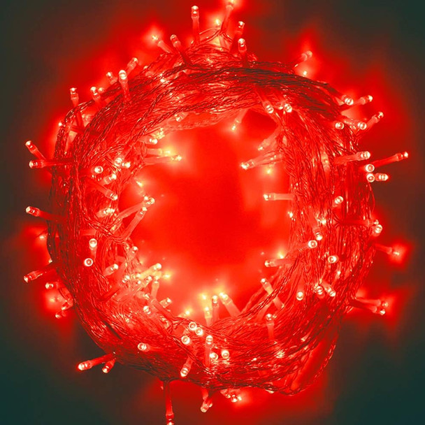 33FT 100 LEDs String Lights Waterproof Fairy Lights 8 Modes with Memory 30V UL Power Supply for Home, Garden, Wedding, Party, Christmas Decoration Indoor Outdoor (Red)