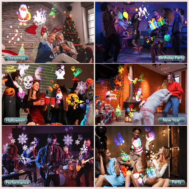 Christmas Projector Lights, NACATIN 2-in-1 HD Effects (72 Patterns + 10 Water Waves) Water-Resistant Holiday Projector Lights Outdoor with Remote Control for Xmas Halloween Birthday Party Christmas Projector Lights, NACATIN 2-in-1 HD Effects (72 Patterns + 10 Water Waves) Water-Resistant Holiday Projector Lights Outdoor with Remote Control for Xmas Halloween Birthday Party