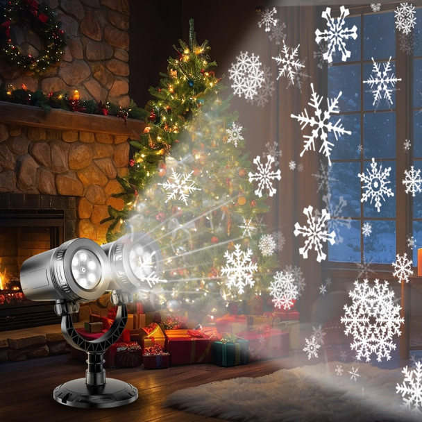 Professional Christmas Projector Lights Outdoor, Snowflake Projector Lights for Indoor and Outdoor Christmas Decorations, Snow Projector Delight Magical Outside Holiday Projector Lights