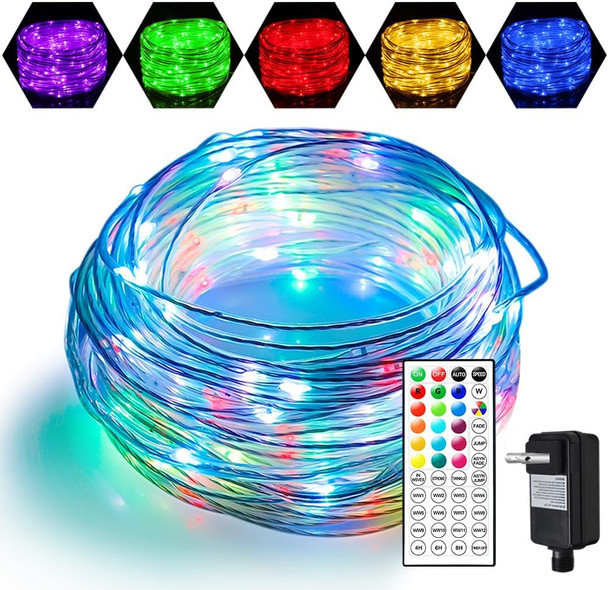 66FT Ultra-Thin LED Rope Lights for Outside, 18 Color Changing+Warm White String Lights, 200 LED Permanent Outdoor Christmas Lights Waterproof Fairy Lights Plug in for Indoor Bedroom House Decor