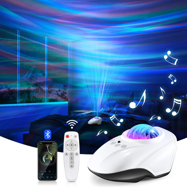 Northern Lights Projector with 8 White Noises, 128 Lighting Effects+Bluetooth Speaker Northern Lights Projector,Remote+AUTO Timer+360° Rotating Aurora Northern Lights Projector,Teenage Girl s XMAS Northern Lights Projector with 8 White Noises, 128 Lighting Effects+Bluetooth Speaker Northern Lights Projector,Remote+AUTO Timer+360° Rotating Aurora Northern Lights Projector,Teenage Girl s XMAS