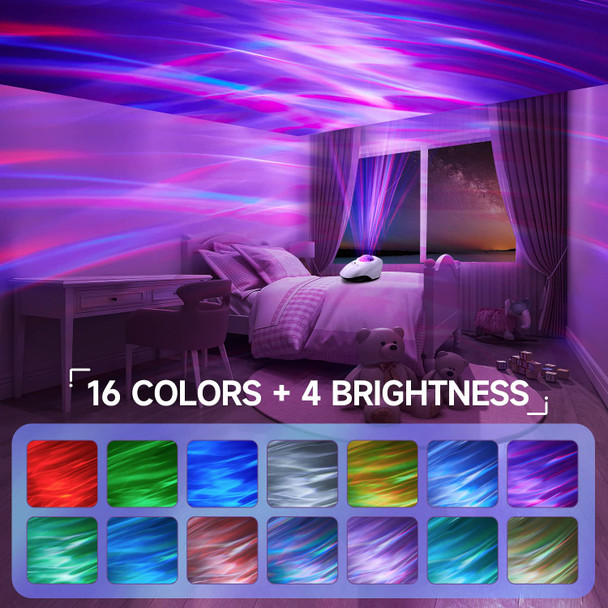 Northern Lights Projector with 8 White Noises, 128 Lighting Effects+Bluetooth Speaker Northern Lights Projector,Remote+AUTO Timer+360° Rotating Aurora Northern Lights Projector,Teenage Girl s XMAS Northern Lights Projector with 8 White Noises, 128 Lighting Effects+Bluetooth Speaker Northern Lights Projector,Remote+AUTO Timer+360° Rotating Aurora Northern Lights Projector,Teenage Girl s XMAS