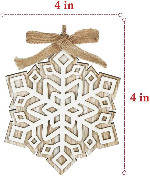 Partbus 12Pcs Snowflake Christmas Wood Cutouts, Unfinished Wooden Snowflakes Ornaments Embellishments for Xmas Decor, Christmas Tree Decorations with Drawstrings DIY Crafts Partbus 12Pcs Snowflake Christmas Wood Cutouts, Unfinished Wooden Snowflakes Ornaments Embellishments for Xmas Decor, Christmas Tree Decorations with Drawstrings DIY Crafts