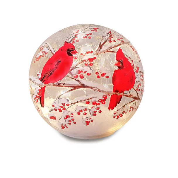 Glass Ball Light Crackle LED Night Light Red Bird Pattern Battery Operated Light Tabletop Decorative Sphere Lamp LED Orb Table Lamp for Outdoor Living-Room Pathway Patio Yard Lawn Bedroom Glass Ball Light Crackle LED Night Light Red Bird Pattern Battery Operated Light Tabletop Decorative Sphere Lamp LED Orb Table Lamp for Outdoor Living-Room Pathway Patio Yard Lawn Bedroom