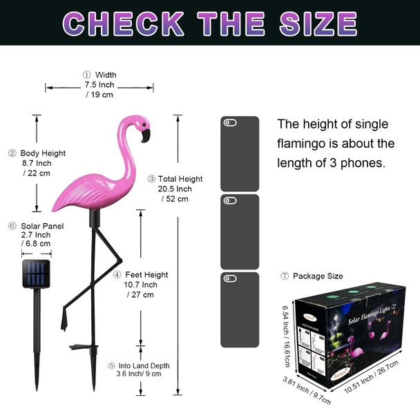 Solar Flamingo Light 3 Pcs, Waterproof Solar Garden Lights Outdoor Decor, Pink Flamingo Garden Decor, Birthday Christmas Home , for Yard Lawn Walkway Pathway Solar Flamingo Light 3 Pcs, Waterproof Solar Garden Lights Outdoor Decor, Pink Flamingo Garden Decor, Birthday Christmas Home , for Yard Lawn Walkway Pathway