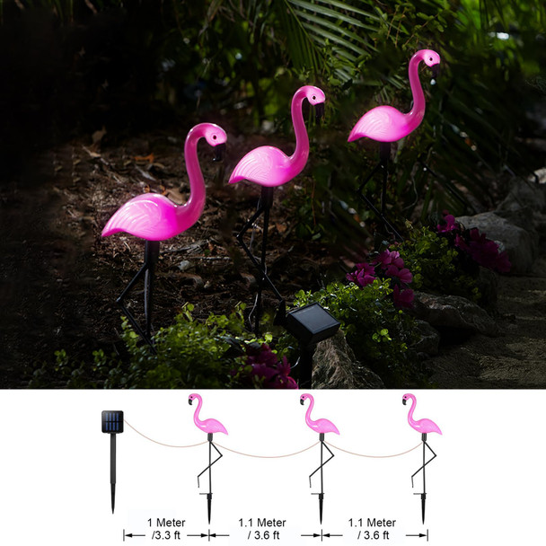 Solar Flamingo Light 3 Pcs, Waterproof Solar Garden Lights Outdoor Decor, Pink Flamingo Garden Decor, Birthday Christmas Home , for Yard Lawn Walkway Pathway Solar Flamingo Light 3 Pcs, Waterproof Solar Garden Lights Outdoor Decor, Pink Flamingo Garden Decor, Birthday Christmas Home , for Yard Lawn Walkway Pathway