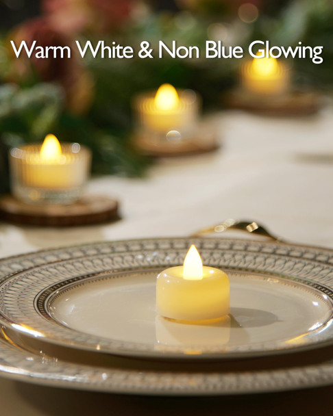 Raycare 150Pack Battery Operated Tea Lights Candles, Long Lasting Fake Candles, Flameless LED Tea Lights, Electric Candles for Wedding, Centerpieces, Home Decor, Halloween, Christmas