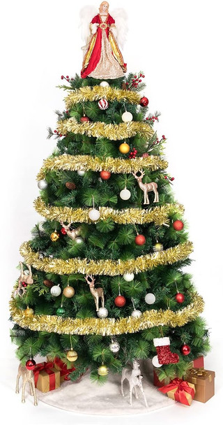 Redrubbit 16 inches Christmas Angel Tree Topper with Feather Wings in Luxury Red Velvet Sequin Dress, Christmas Treetop Flying Angel Winged Diva Fairy Goddess Figurine Holiday Ornament Redrubbit 16 inches Christmas Angel Tree Topper with Feather Wings in Luxury Red Velvet Sequin Dress, Christmas Treetop Flying Angel Winged Diva Fairy Goddess Figurine Holiday Ornament