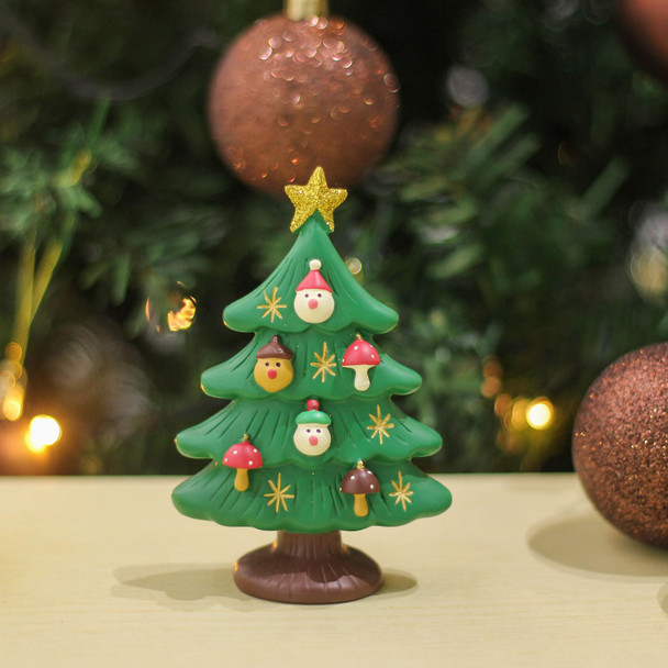4.5 Inch Resin Tabletop Christmas Tree - Perfect for Office, Home or Adorable Miniature Christmas Tree Decorations Great Idea 4.5 Inch Resin Tabletop Christmas Tree - Perfect for Office, Home or Adorable Miniature Christmas Tree Decorations Great Idea